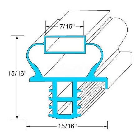 Allpoints Door Gasket For Delfield, DEL1701185 74-1083